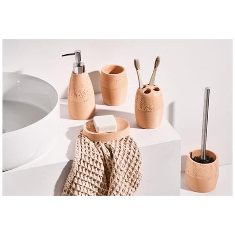 Set Da 5 Accessori Per Il Bagno Yarapa Arancione - Foto 1