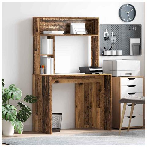 Scrivania Legno vecchio 91 x 50 x 149 cm Legno multistrato - Foto 2