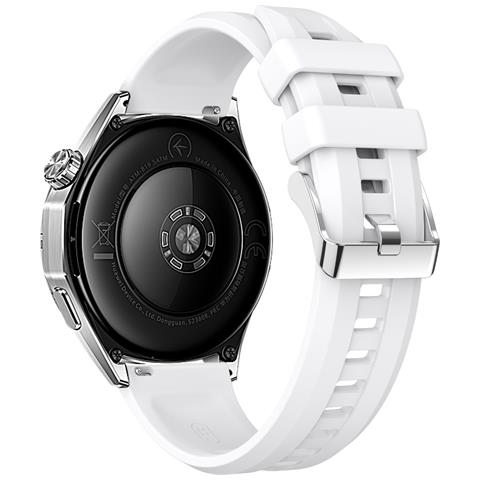 Cinturino Sportivo In Silicone Da 22mm Compatibile Con Huawei Gt6 - Sostituzione A Sgancio Rapido White - Foto 2