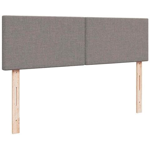 Struttura Letto Pouf con Materassi Tortora 180x200cm in Tessuto - Foto 9