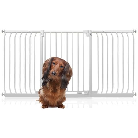 Bettacare Cancelletto Per Cani Elite Con Montaggio A Pressione, 170cm - 179cm, Bianco Opaco - Foto 1