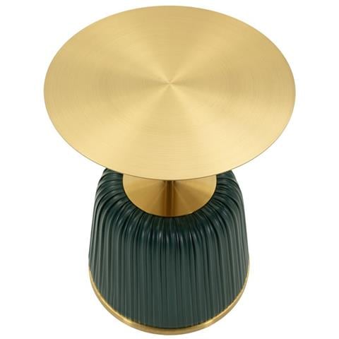 Tavolino Vkh1099-verde-metallo-40x40x55 Cm - Foto 2