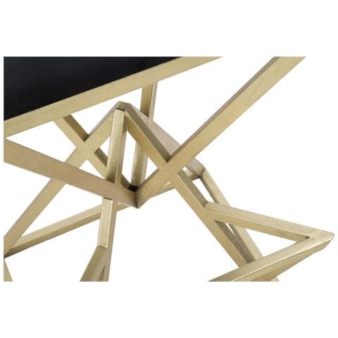 Sgabello Basso Triangoli-oro-metallo-40x40x75 Cm - Foto 8