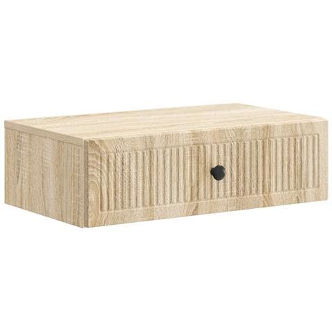 Tavolino da Parete Laterale Rovere Sonoma 59 x 34,5 x 17 cm - Foto 1