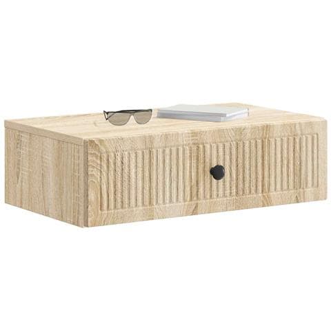 Tavolino da Parete Laterale Rovere Sonoma 59 x 34,5 x 17 cm - Foto 2