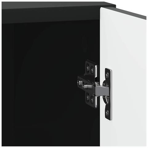 Armadio da Notte 2 pcs Nero 43 x 34,5 x 50 cm - Foto 9