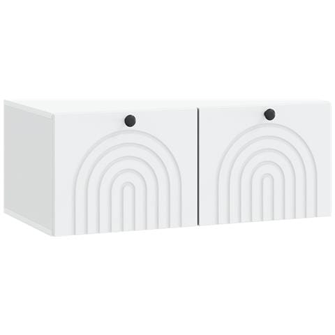 Mobile Porta TV da Muro Bianco 78,5 x 41 x 30 cm - Foto 1