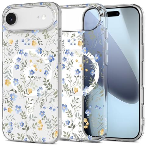 Custodia Per Iphone 17 Con Motivo Floreale Trasparente Magsafe Flexair - Foto 6