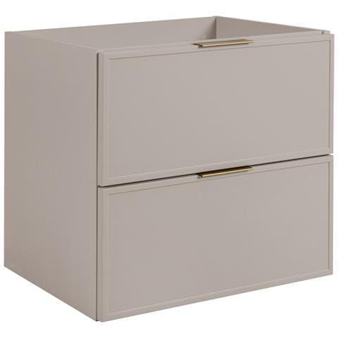 Mobile sottolavabo da 140 cm, Nero, Ripiano nero, Lavabo sospeso, Chiusura ammortizzata, Piano di lavoro effetto marmo nero - Foto 2