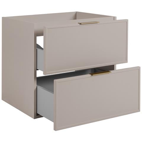 Mobile sottolavabo da 140 cm, Nero, Ripiano nero, Lavabo sospeso, Chiusura ammortizzata, Piano di lavoro effetto marmo nero - Foto 5