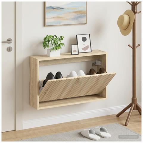 Mobiletto per Scarpe da Muro ARNHEM 71 x 17 x 43 cm - Foto 2