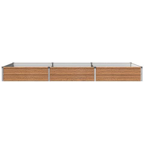 Letto rialzato da giardino Marrone legno 240 x 80 x 24 cm - Foto 2