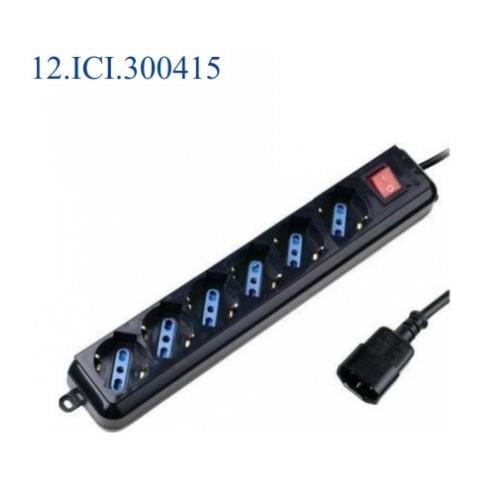 IUPS-PCP-6V - Multipresa 6 posti nera con spina VDE - Foto 4
