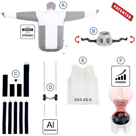Stirasciugatore Sa06 ad Aria Calda Automatico Potenza 1650 Watt Classe A++ Colore Bianco / Nero - Foto 6