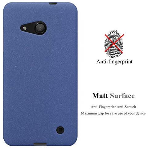 Custodia Compatibile Con Nokia Lumia 550 In Frost Blu Scuro - Coperchio Protettivo In Silicone Tpu Flessibile - Foto 2