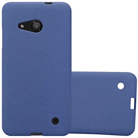 Custodia Compatibile Con Nokia Lumia 550 In Frost Blu Scuro - Coperchio Protettivo In Silicone Tpu Flessibile - Foto 1