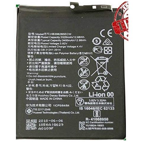 Batteria Huawei P20 Eml-l09 Honor 10 Col-l29 V10 Hb396285ecw 3400 Mah Originale - Foto 1