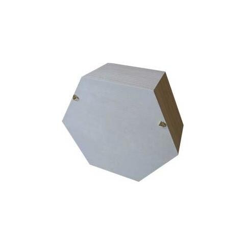 Scaffale Esagonale In Legno 24 X 21 X 10 Cm - Foto 2