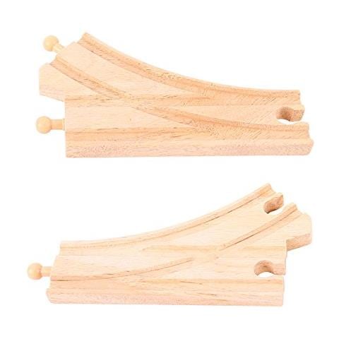 Bigjigs Ferroviario Punti Curvi (confezione Da 2)  - Foto 1