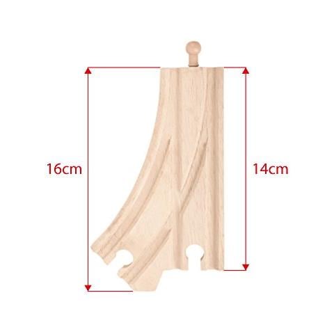 Bigjigs Ferroviario Punti Curvi (confezione Da 2)  - Foto 4