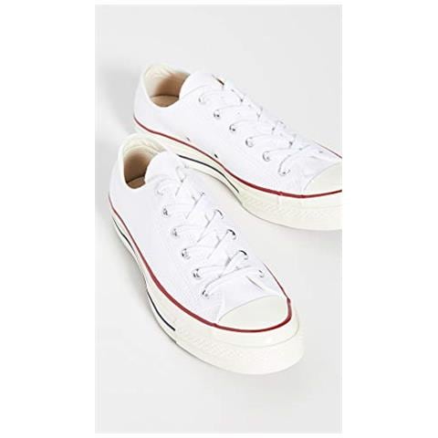 Converse Taylor Chuck 70 Ox, Scarpe Da Ginnastica Basse Unisex-adulto, Multicolore (bianco / garnet / egret 102), 42 Eu - Foto 5