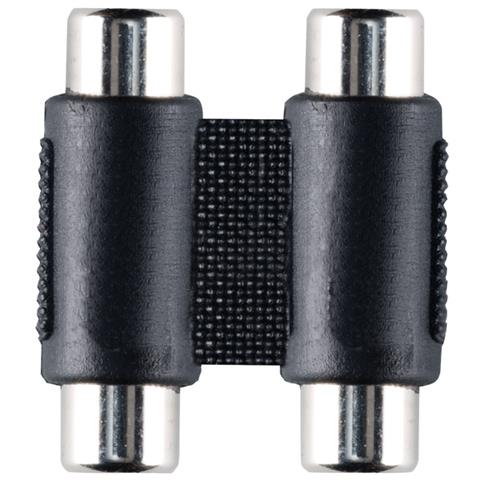 Stereo RCA Coupler 2x RCA Female 2x RCA Female Nero cavo di interfaccia e adattatore - Foto 1