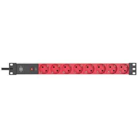 1390007118 prolunghe e multiple 2 m 8 presa (e) AC Interno Nero, Rosso - Foto 2