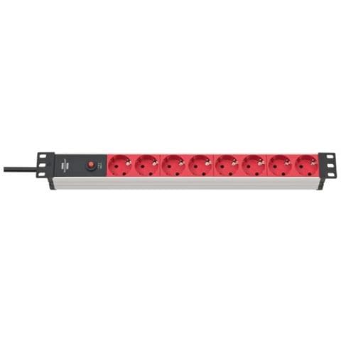1390007118 prolunghe e multiple 2 m 8 presa (e) AC Interno Nero, Rosso - Foto 1