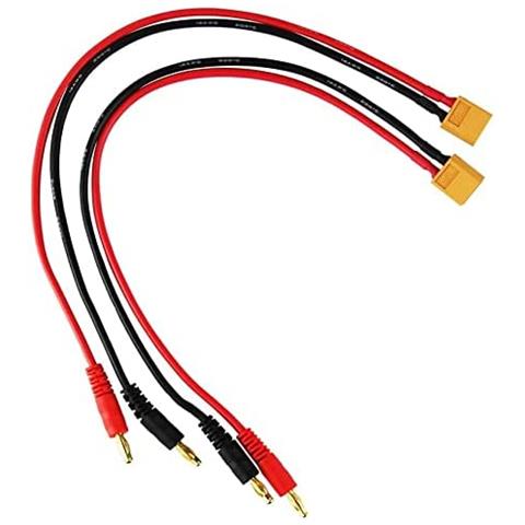2 Pezzi Xt60 Ricarica Con 4mm Spina A Banana 14awg Cavo In Silicone 30cm - Foto 3