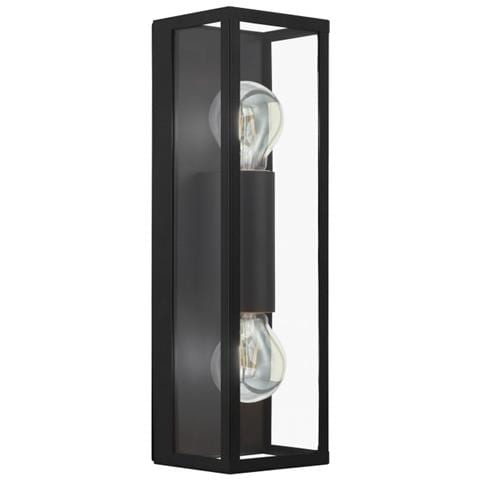 Applique Industrial Amezola 2 Luci Metallo Nero - Foto 1