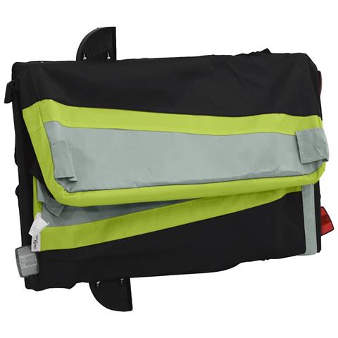 Rimorchio Da Bici Nero E Verde 45 Kg In Ferro - Foto 2