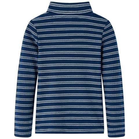 Maglietta Da Bambina A Maniche Lunghe Blu Marino 104 - Foto 2