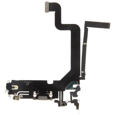 Ricambio Flat Connettore Di Ricarica Lightining Per Apple Iphone 14 Pro Max Silver - Foto 2