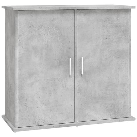Supporto Acquario 81x36x73 cm Legno Multistrato Grigio Cemento - Foto 1