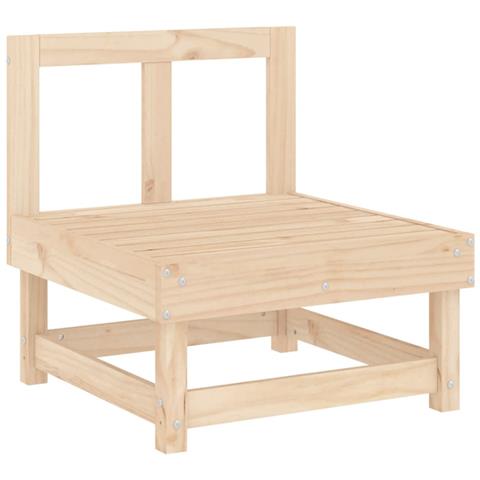 Set Salotto Da Giardino 10 Pz In Legno Massello Di Pino - Foto 2