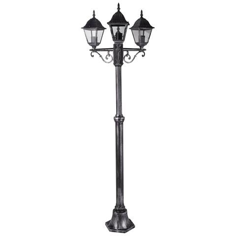 Lampione Per Esterno Arkadia 3 Luci In Lega Di Alluminio 49xh197 Cm - Foto 4