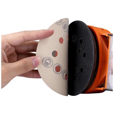 Dischi Abrasivi Per Smerigliatrice Orbitale Confezione 50 Pezzi Con Velcro 125mm Grana 80 - Foto 2