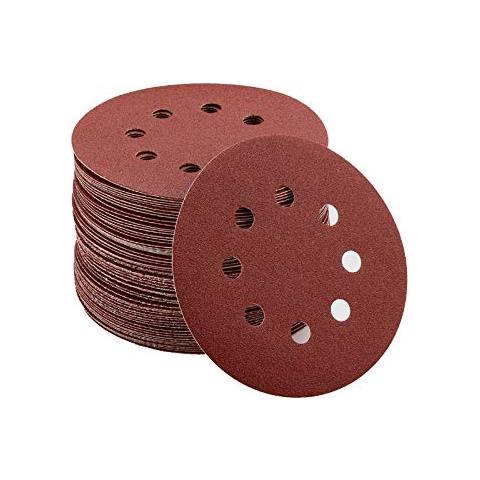 Dischi Abrasivi Per Smerigliatrice Orbitale Confezione 50 Pezzi Con Velcro 125mm Grana 80 - Foto 1