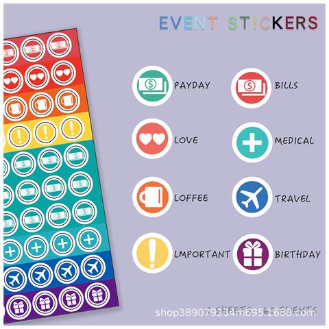 Raccoglitore A6 Con Pianificatore Di Budget Blue - Foto 2