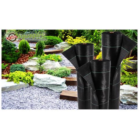 48m² Telo Protettivo Per Terreno, Pellicola Antierbacce, Pellicola Per Pacciamatura 100g Larghezza 1m Nero - Foto 2