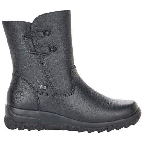 Black Casual Leather Boots Stivali Pelle Scarpe Donna Nero Eu 38, Z7172-00 - Foto 1