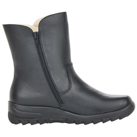 Black Casual Leather Boots Stivali Pelle Scarpe Donna Nero Eu 38, Z7172-00 - Foto 3
