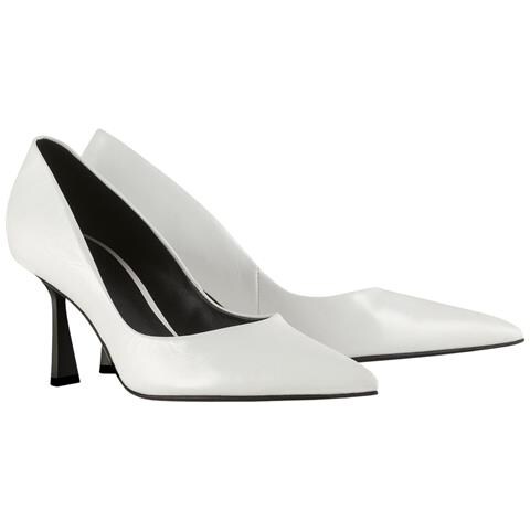 Marilyn Pumps High Scarpe Con Tacco Pelle Scarpe Donna Bianco Eu 41.5, 7-117706 0200 - Foto 1