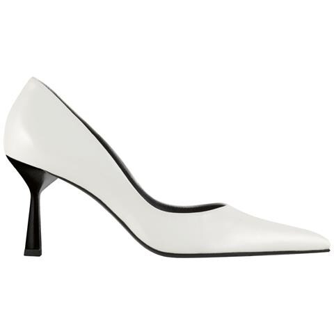 Marilyn Pumps High Scarpe Con Tacco Pelle Scarpe Donna Bianco Eu 41.5, 7-117706 0200 - Foto 2