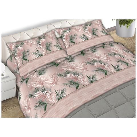 Completo Lenzuola Matrimoniale 100% Cotone Made Italy Disegno Armony Cn Matrimoniale Rosa - Foto 1