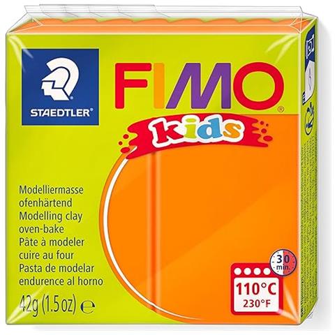 Staedtler - ""fimo Kids"" - 42gr - Pasta Da Modellare Termoindurente - Colore Arancione - Foto 1