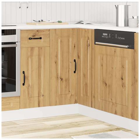 Mobile Base Ad Angolo Cucina Kalmar Rovere Artigianale - Foto 3