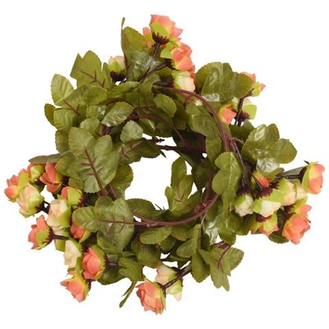 Ghirlande Fiori Artificiali Natale 6 Pz Rosso Tramonto 215 Cm - Foto 2