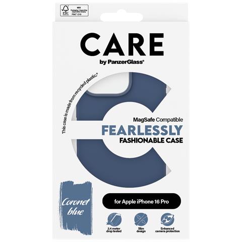 CARE by PG Blue MagSafe iPhone16 6.3 Pro custodia per cellulare Cover Trasparente - Foto 4