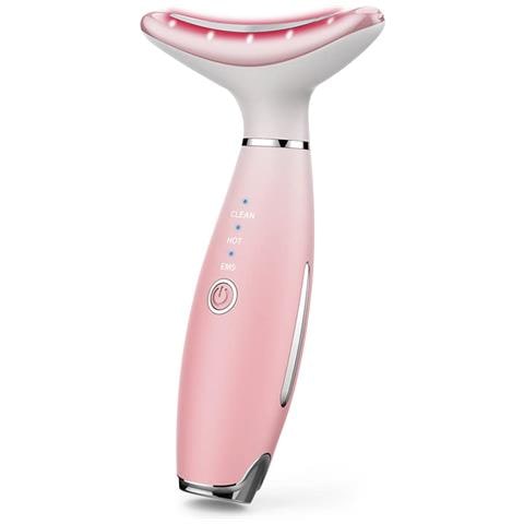 Massaggiatore Ad Ultrasuoni Per Viso E Collo Con Trattamento Luce Led. Pulizia, Calore Ed Ems. - Foto 1